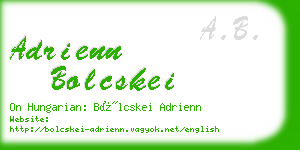 adrienn bolcskei business card